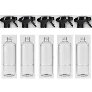 5 x Pet fles + Triggers Basic 1000 ml