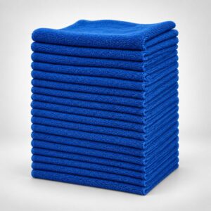 DW Microvezeldoeken 20-Pack – 300 GSM – 40×40 cm – Allround Poetsdoeken Blauw