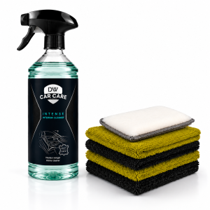 DW Intense interieur Set + Scrub pad  en 4 pack Elemental doeken Perfect voor leer en bekleding